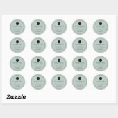 Light Green Custom Vielen Dank Aufkleber mit Logo (Blatt)