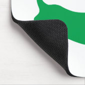 Light Green Dackel mit einem Weihnachtshut Mousepad (Ecke)