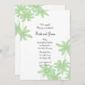 Light Green Daisies Engagement Party Einladung (Vorne/Hinten)