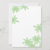 Light Green Daisies Wedding Save the Date (Rückseite)