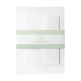 Light Green Elegant Script Einladungsbanderole