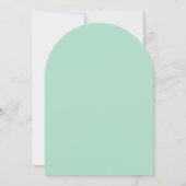 Light Green Folk Art Easter Brunch Arch Invitation Einladung (Rückseite)