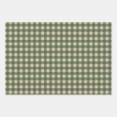 Light Green Gingham Geschenkpapier Set (Vorderseite 3)
