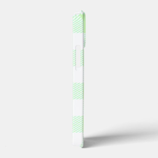 Light Green Gingham Karo Pattern Case-Mate iPhone Hülle (Rückseite / Rechts)