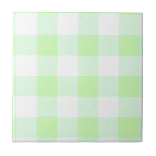 Light Green Gingham Karo Pattern Fliese