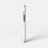 Light Green Gingham Karo Pattern iPhone Hülle (Linke Seite)