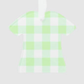 Light Green Gingham Karo Pattern Ornament (Vorderseite)