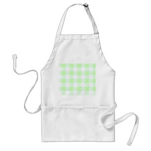 Light Green Gingham Karo Pattern Schürze