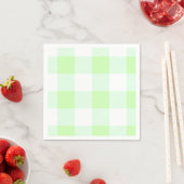 Light Green Gingham Karo Pattern Serviette (Beispiel)