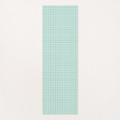 Light Green Gingham Pattern Kleiner Karo Kariert Yogamatte (Vorderseite)
