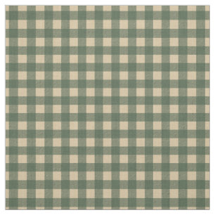 Light Green Gingham Stoff