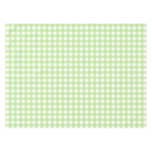 Light Green Gingham Table Tuch Tischdecke (Vorderseite (Horizontal))