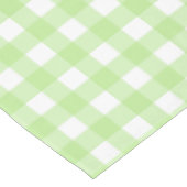 Light Green Gingham Table Tuch Tischdecke (Schrägansicht)