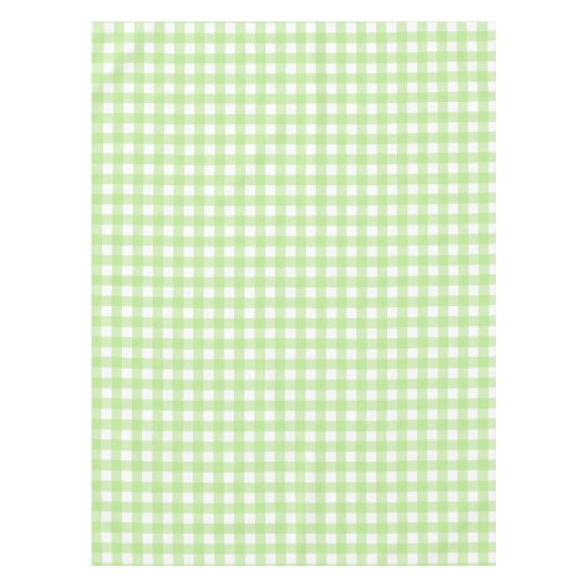 Light Green Gingham Table Tuch Tischdecke (Vorderseite)