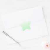 Light Green Gradient Jade Clear to Green Pastor Stern-Aufkleber (Umschlag)