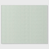 Light Green & Ivory Wonky Stripes Geschenkpapier (Flach)