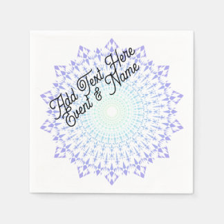 Light Green Light Lila Diamond Edge Napkins Serviette