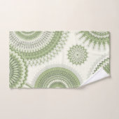 Light Green Multi Mandala Badhandtuch Set (Handtuch)