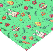 Light Green Oaster Muster Tischläufer (Ecke)