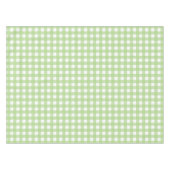 Light Green Pastel Gingham Karo Pattern Tischdecke (Vorderseite (Horizontal))