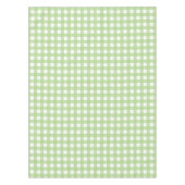 Light Green Pastel Gingham Karo Pattern Tischdecke (Vorderseite)