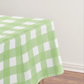 Light Green Pastel Gingham Karo Pattern Tischdecke (Beispiel)
