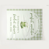 Light Green Perfect Matcha Brautparty Hintergrund Wandteppich (Vorderseite (Horizontal))