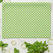 Light Green Polka Dots Handtuch (Gefaltet)