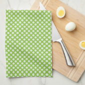 Light Green Polka Dots Handtuch (Viertel Falte)