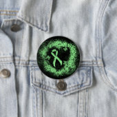Light Green Ribbon Grunge Herz Button (Beispiel)