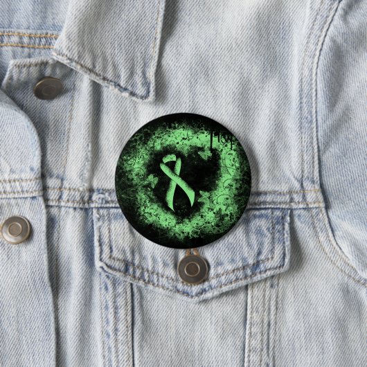 Light Green Ribbon Grunge Herz Button (Beispiel)