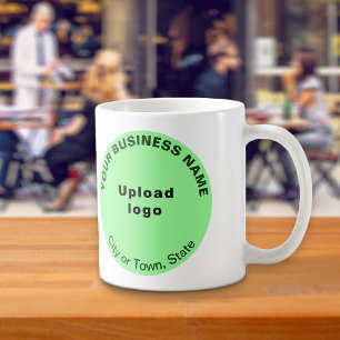 Light Green Round Business Brand auf Tasse