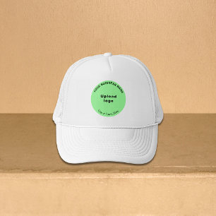 Light Green Round Business Brand auf Trucker Hat Truckerkappe