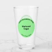 Light Green Round Shape Business Brand, Glass Cup Glas (Rückseite)