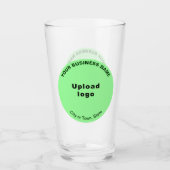 Light Green Round Shape Business Brand, Glass Cup Glas (Vorderseite)