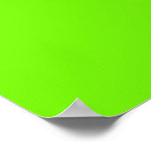 Light Green Simple Abstract Objects Poster (Ecke)