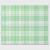 Light Green Simple Kariert Geschenkpapier (Flach)