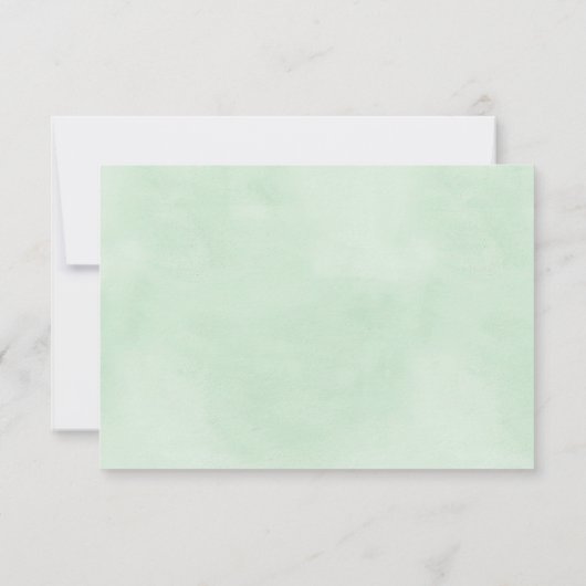 Light Green Southwestern Theme UAWG RSVP Karte (Rückseite)