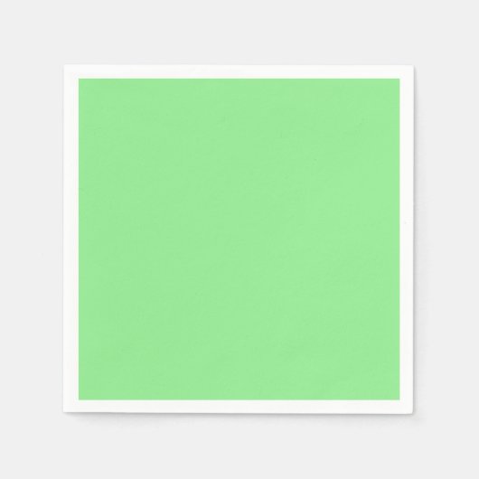 Light Green Standard Cocktail Paper Napkin Serviette (Vorderseite)