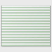 Light Green Strip Weihnachten Geschenkpapier (Flach)