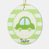 Light Green Toy Car Keramikornament (Links)