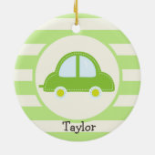 Light Green Toy Car Keramikornament (Hinten)