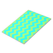 Light Green und Aqua Zigzag Notizblock (angewinkelt)