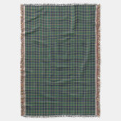 Light Green und Navy Clan Taylor Scottish Kariert Decke (Vorderseite Vertikal)