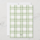 Light Green Watercolor Kariert Frohe Weihnachten F (Rückseite)