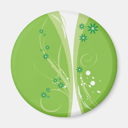 Light Green Whimsy Magnet (Vorne)