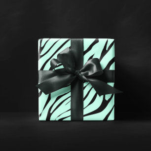 Light Green Zebra Muster Geschenkpapier