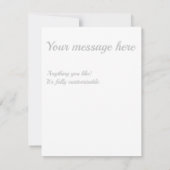 Light grey and white diamond pattern RSVP karte (Rückseite)