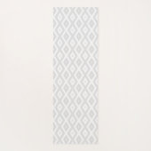 Light grey and white diamond pattern yogamatte (Rückseite)