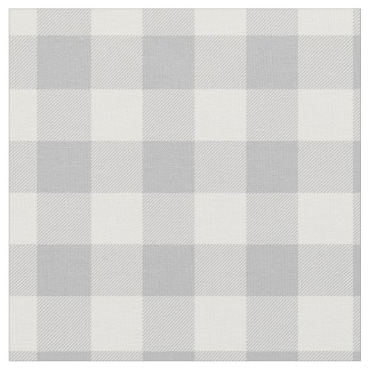 Light Grey and White Plaid Gingham Stoff (Nahaufnahme)